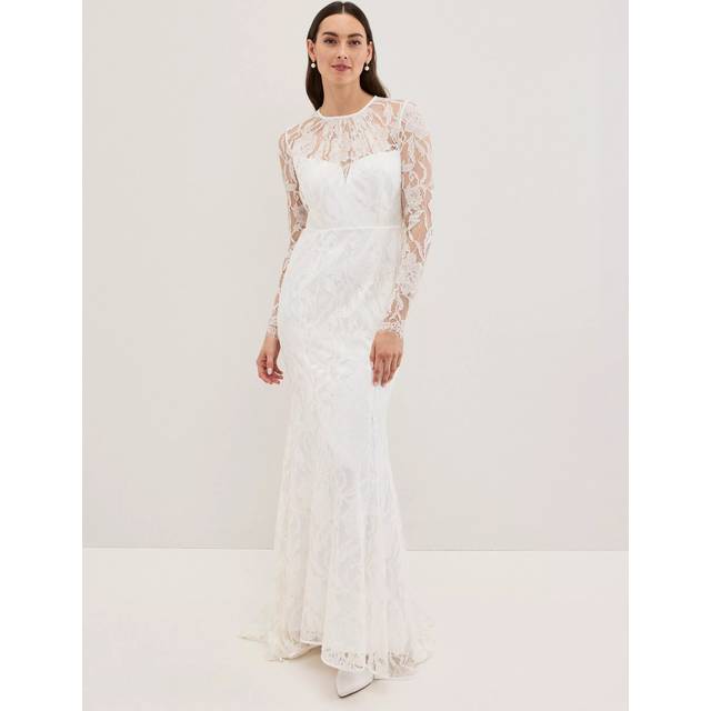 Phase Eight Aneeta Lace Wedding Dress, Ivory