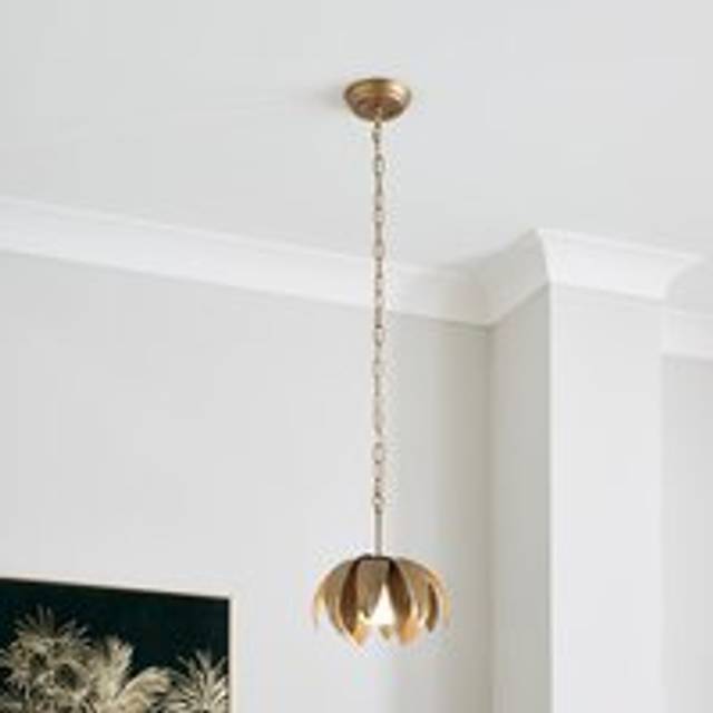 Alder Art Deco Adjustable Pendant Light - Gold