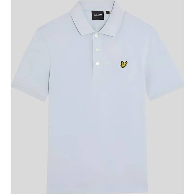 Men's Lyle & Scott Mens Polo Shirt Short Sleeve Summer Golf Tee Cotton Jersey Sports - Blue - Size: 40/Regular