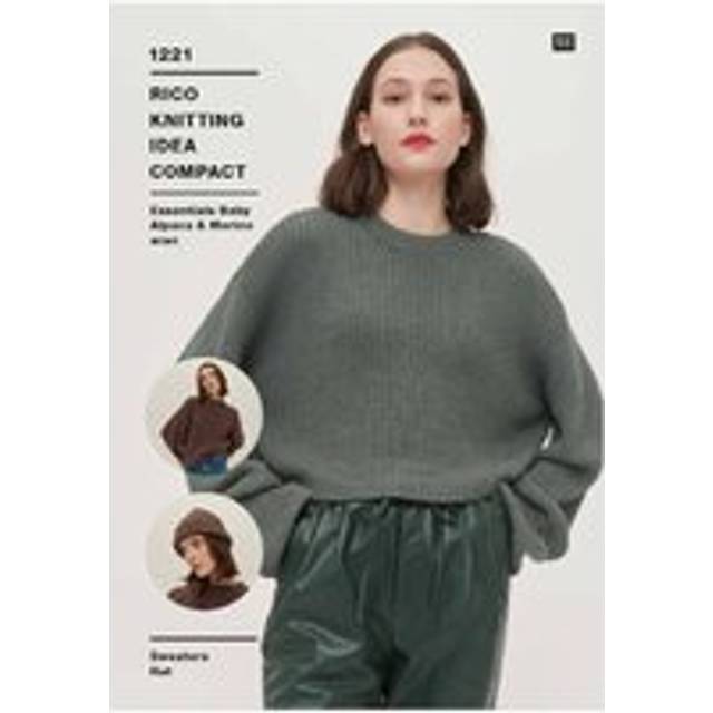 Rico Knitting Pattern Ladies Sweater & Hat in Baby Alpaca Aran (1221)