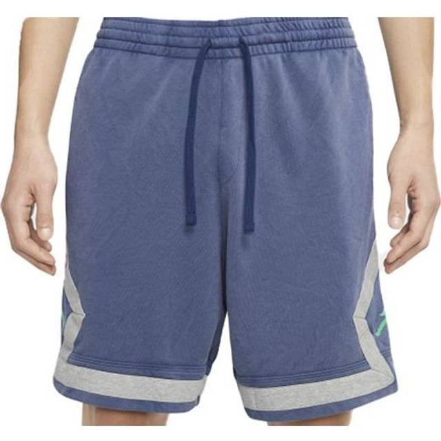 Men's Jordan LEGACY AJ13 DIAMOND Athleisure Casual Sports Breathable Shorts 'Light Blue Dark Blue' CW0804-450 - Light Blue/Dark Blue - XS