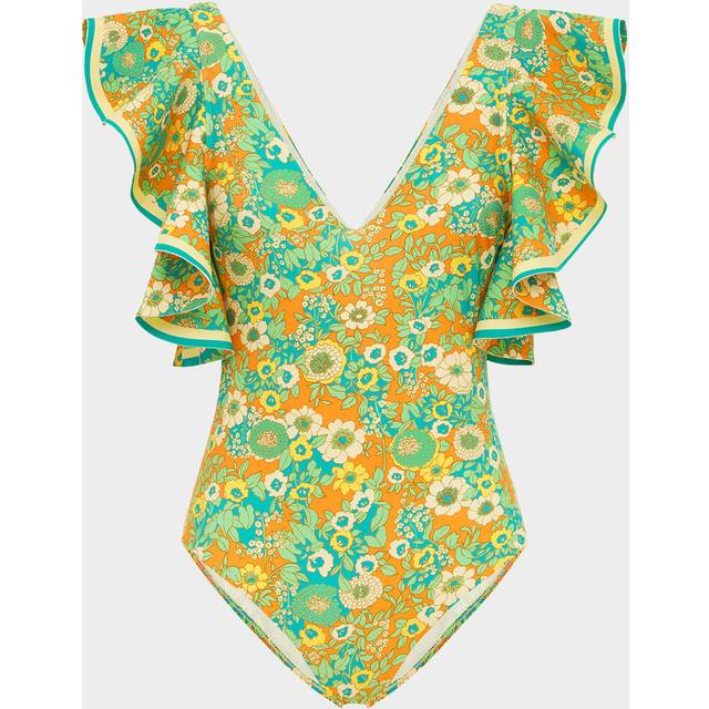 Cristina Ruffle One-Piece Swimsuit - MULTI - X-Small