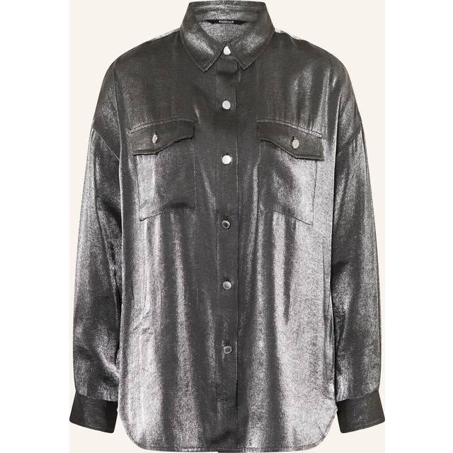 Barbour International Della Shirt - Grey, Grey, Size 12, Women