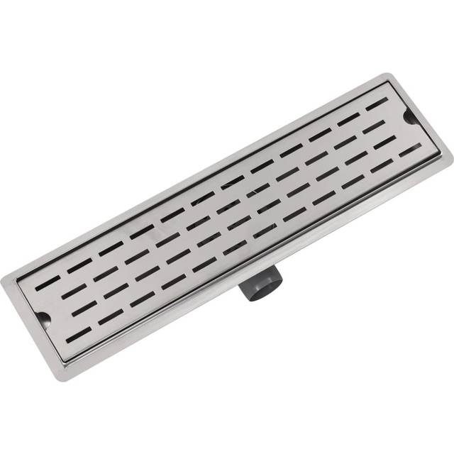 Floumoy 14cm Linear Grid Waste Shower Drain (14cm W X 31cm H X 174cm D)