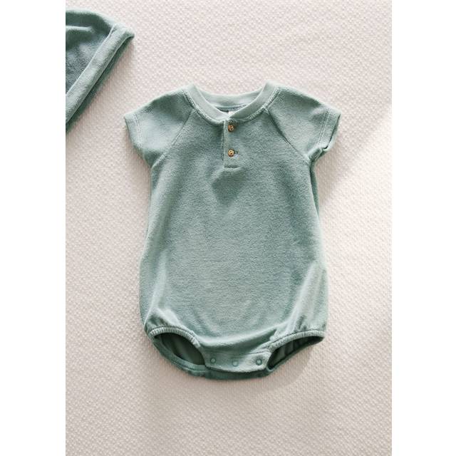 Terry pyjama body mint green - Home - One size - MANGO HOME - Mint Green - U
