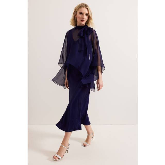 Phase Eight Collection 8 Kyra Overlay Dress, Navy