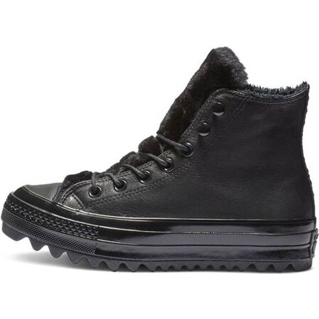 (WMNS) Converse Chuck Taylor All Star Street Warmer Ripple High Top Thick Sole 562422C - Black