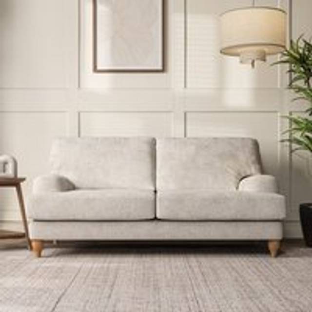 Darwin 3 Seater Sofa - Chunky Chenille White Sand
