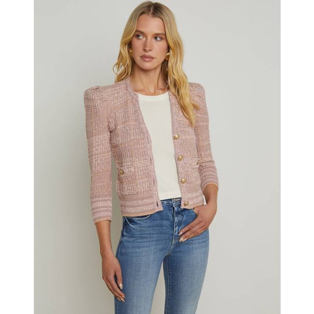 L'AGENCE Jenni Cardigan In Dusty Pink - XS