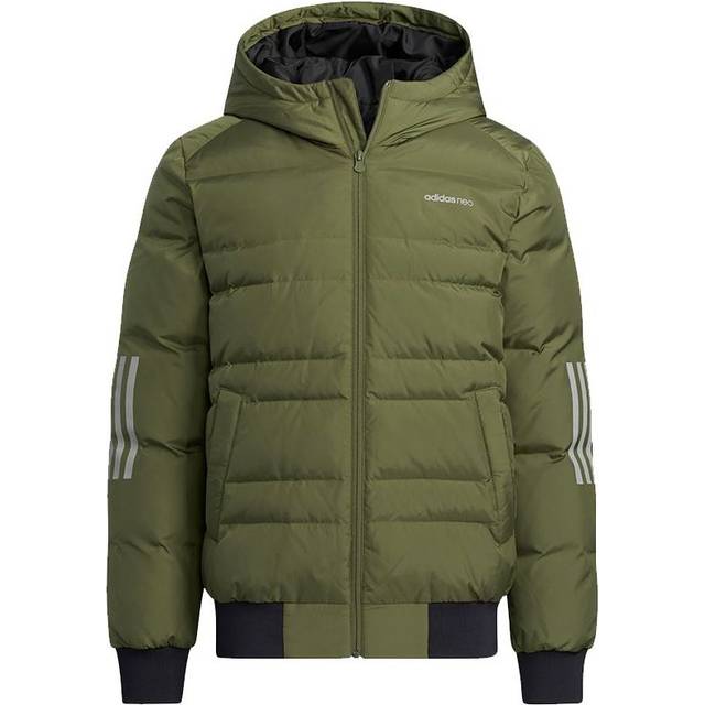 adidas neo M Dwn 3S Puf Jk Metallic Sports hooded down Jacket H45270 - Default Colorway