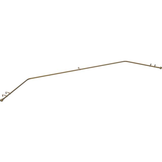 Ashton Metal Eyelet Bay Curtain Pole - Antique Brass