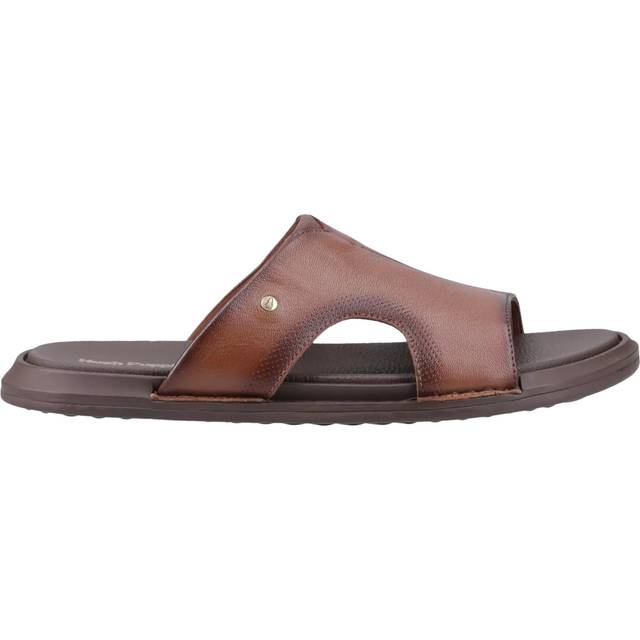 Hush Puppies Callum Leather Sliders, Brown
