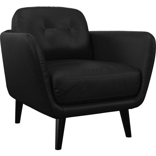 John Lewis Arlo Leather Armchair, Dark Leg