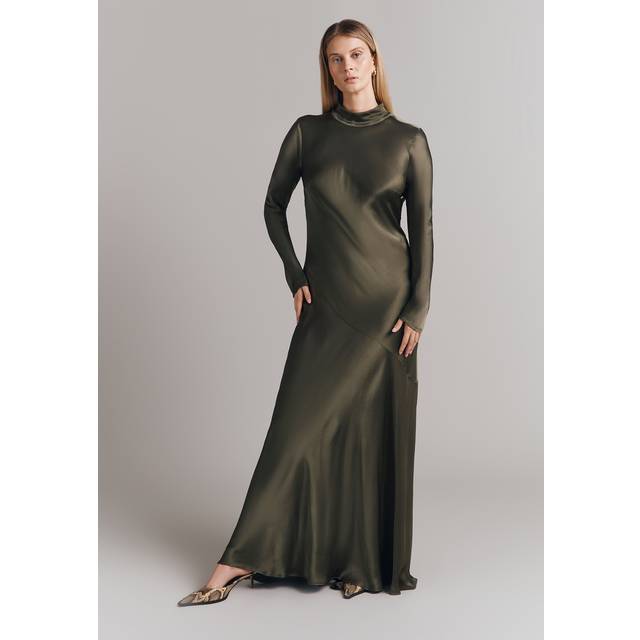 Ghost Rayna High Neck Low Back Maxi Dress