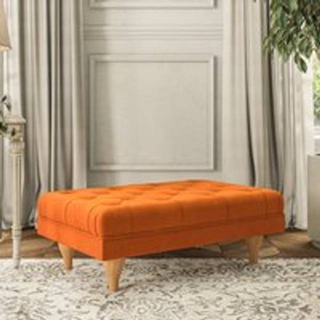 Warwick Footstool - House Velvet Ginger
