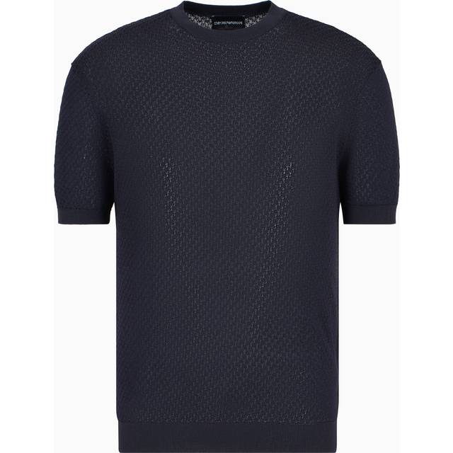 Micro-pattern jacquard jumper