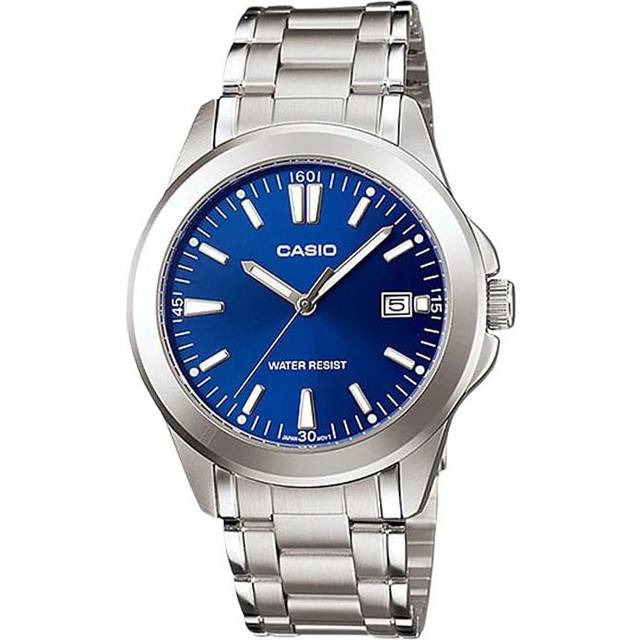 CASIO Minimalistic Fashion Steel Strip Waterproof Quartz Watch Blue Stainless Steel Strap - Free
