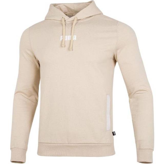 PUMA Solid Color Pullover hooded Athleisure Casual Sports Creamy White 849584-64 - XXL