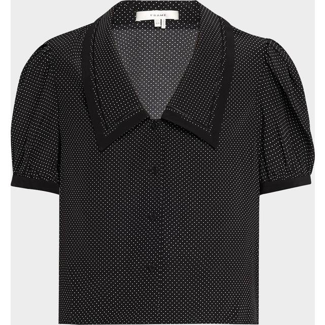 The Polka Dot Sailor Blouse - BLACK MULTI - Large