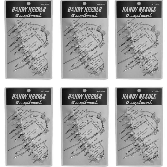 42Pcs Leather Sewing Needles Stainless Steel Wide Application Professional Sewing Needles for