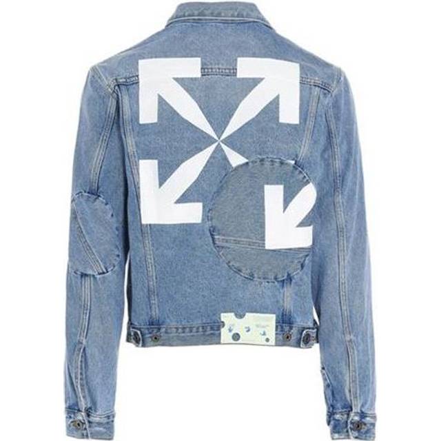 Off-White Arrow Twist Denim Jacket 'Cobalt Blue/White' OMYE067R21DEN0024701 - L
