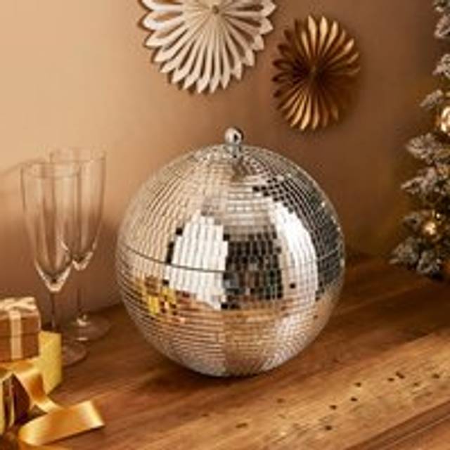 Large Disco Ball Ice Bucket - Silver