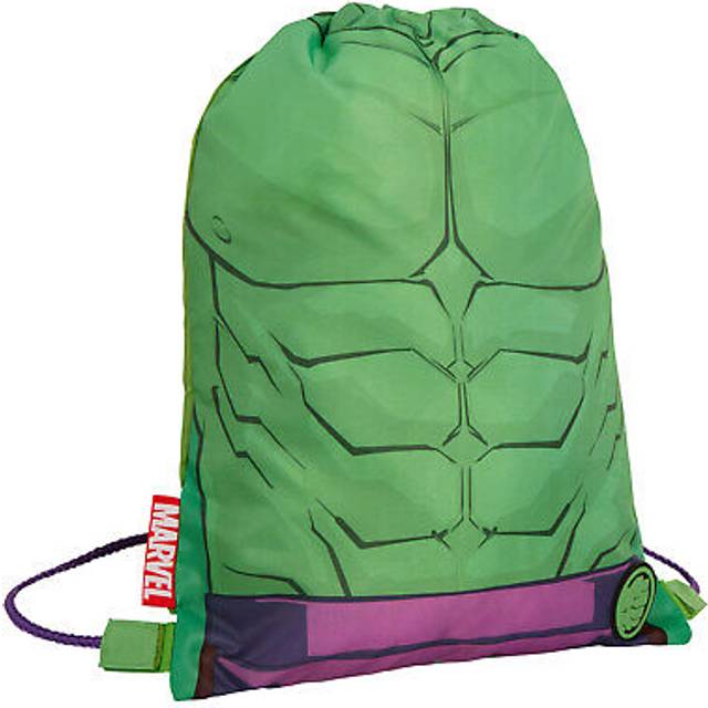 Boys marvel hulk drawstring gym bag avengers sports swimming pe kit backpack