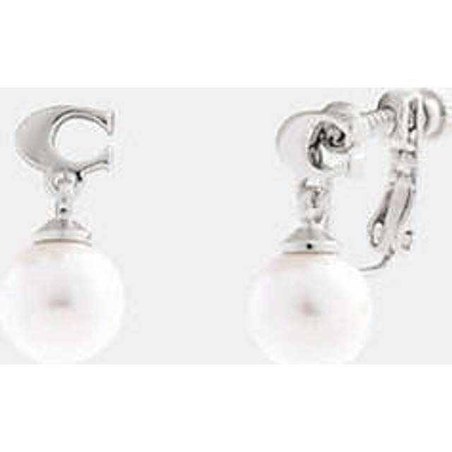 Signature Pearl Drop Clip On Earrings