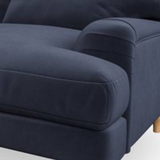 Darwin 4 Seater Corner Chaise Sofa - House Velvet Luxe Navy