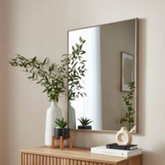 Oslo Rectangle Wall Mirror - Natural