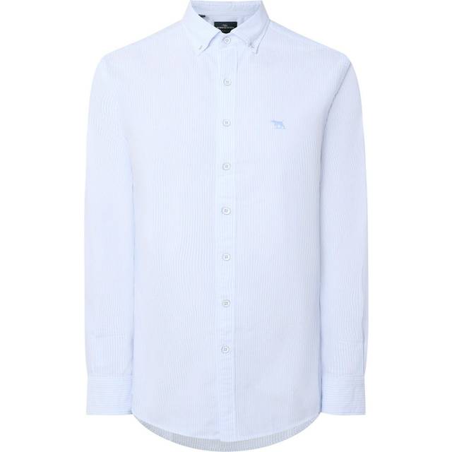Gunn Oxford Stripe Sports Fit Shirt - CAPRI - LG