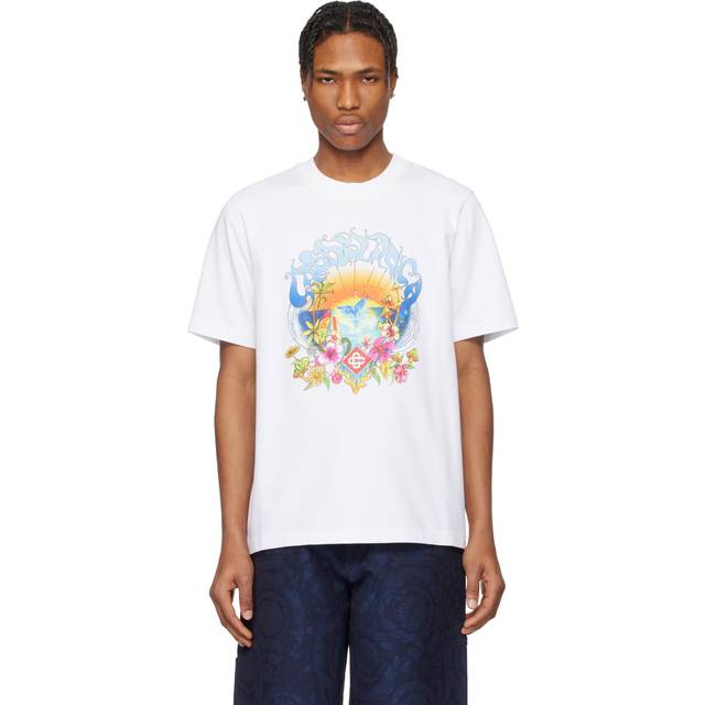 Casablanca White Surf Trip T-shirt - SURF TRIP WHITE - XXL