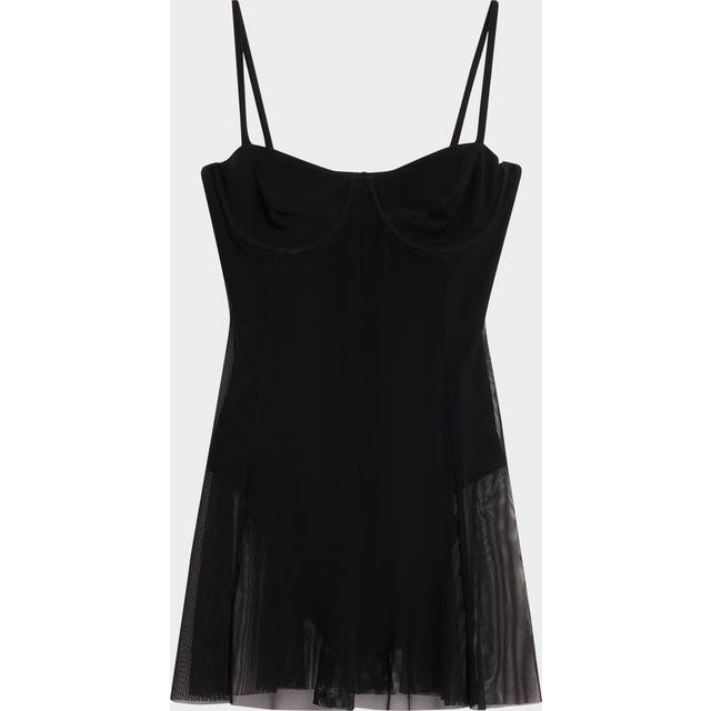 Underwire Pickleball Swim Dress - BLACK - Small