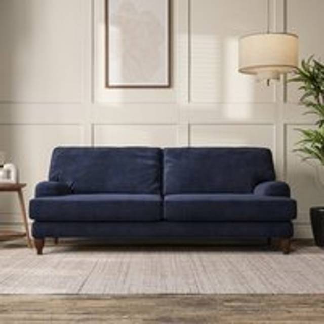 Darwin 4 Seater Sofa - Aqua Clean Chenille Navy