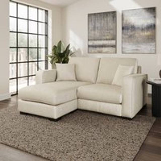 Carson Vintage Velvet Compact Corner Chaise Sofa - Vintage Warm Sand