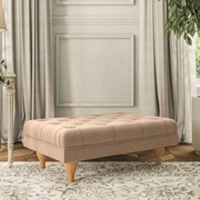 Warwick Footstool - House Velvet Taupe