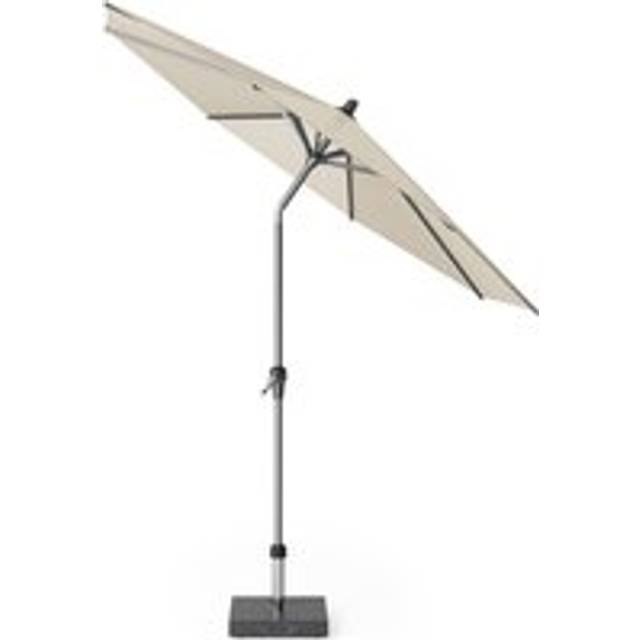 Riva 2.5m Round Parasol with Rome Polished Black Granite Base - Champagne