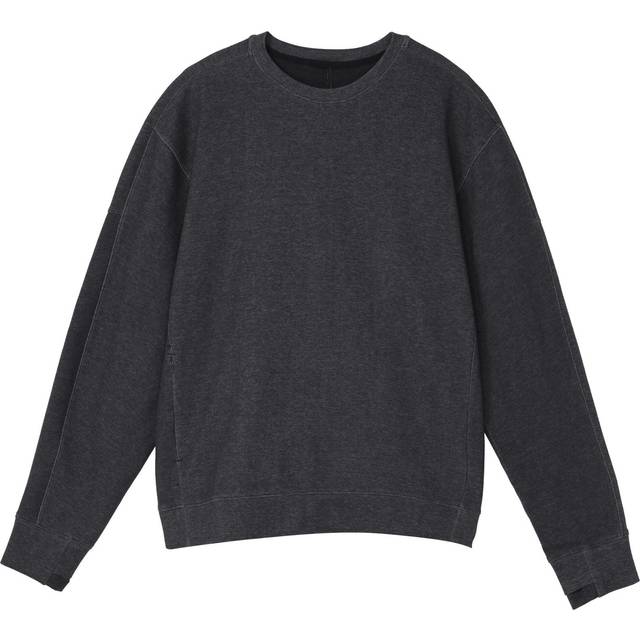 Nike Yoga Solid Color Round Neck Casual Pullover Sports Sweatshirt Men's Black CU6246-010 - XL