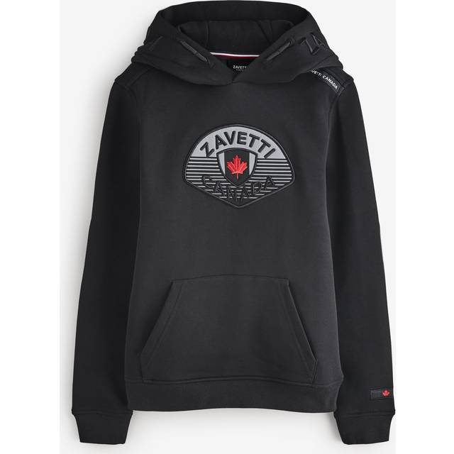 Zavetti Canada Junior Botticini Reflective Overhead Hoodie - Black - Size L/B