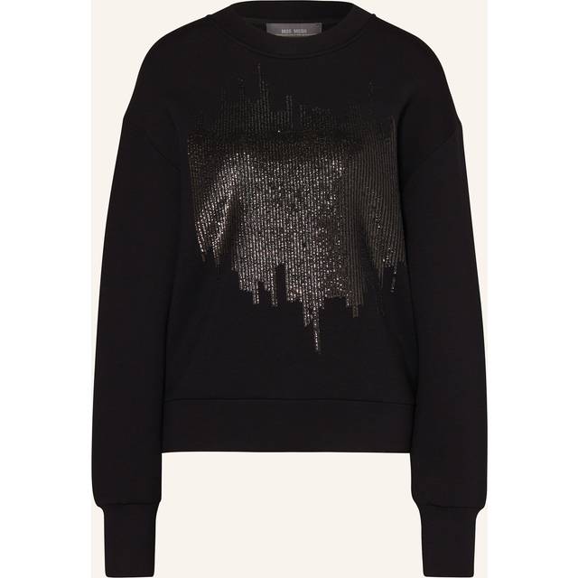 MOS MOSH Dakota Abstract Sequin Top, Black