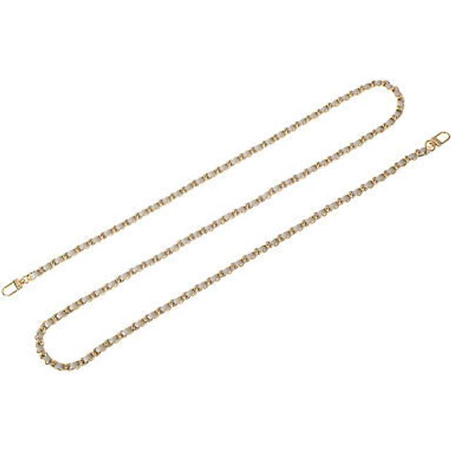 55" purse chain strap with buckles for shoulder and cross body (gold + gold)