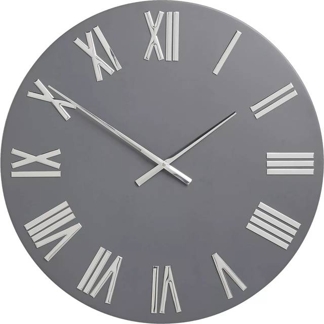 John Lewis Roman Numerals Large Wall Clock, 60cm, Graphite