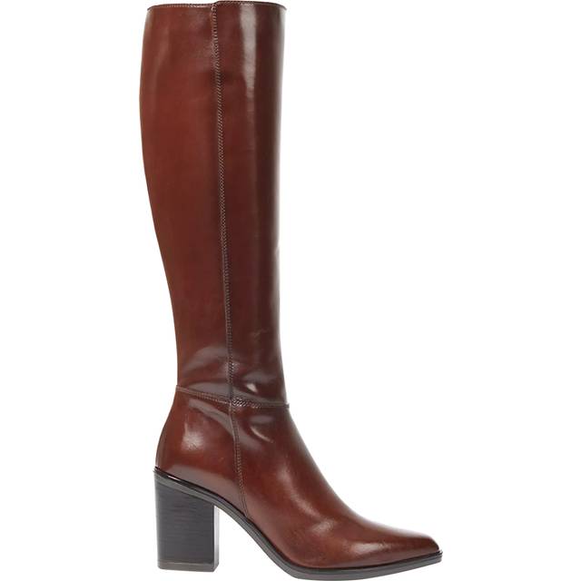 Jones Bootmaker Cagliari Leather Medium Calf Fit Knee High Boots, Brown