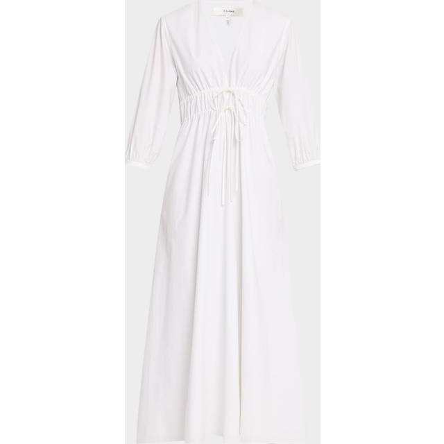 The Cinched Maxi Dress - WHITE - Small