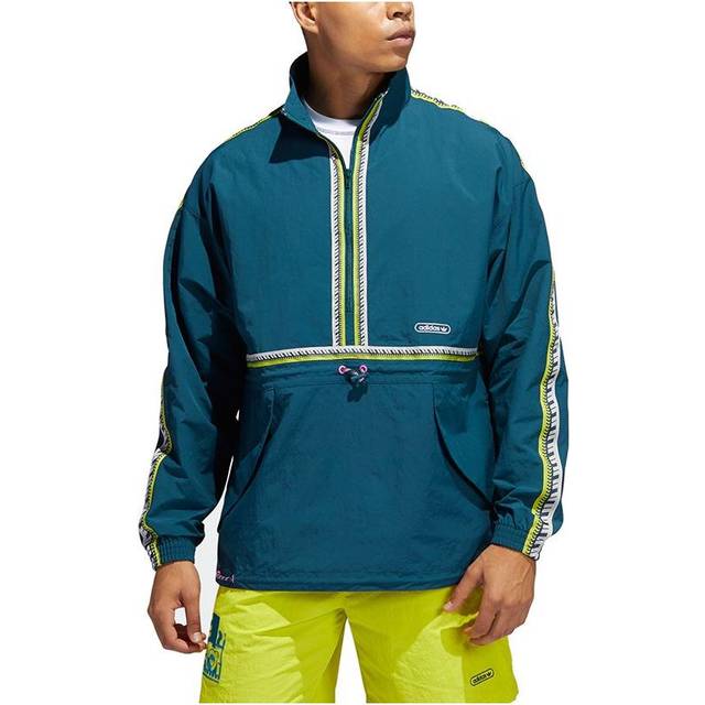 adidas originals Taped Anorak Zipper Cardigan Pullover Sports Jacket Green GN3894 - XS