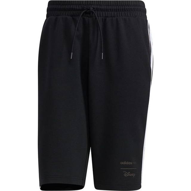 adidas neo M Mf Short Mickey Pattern Stripe Sports Shorts Black - BLACK