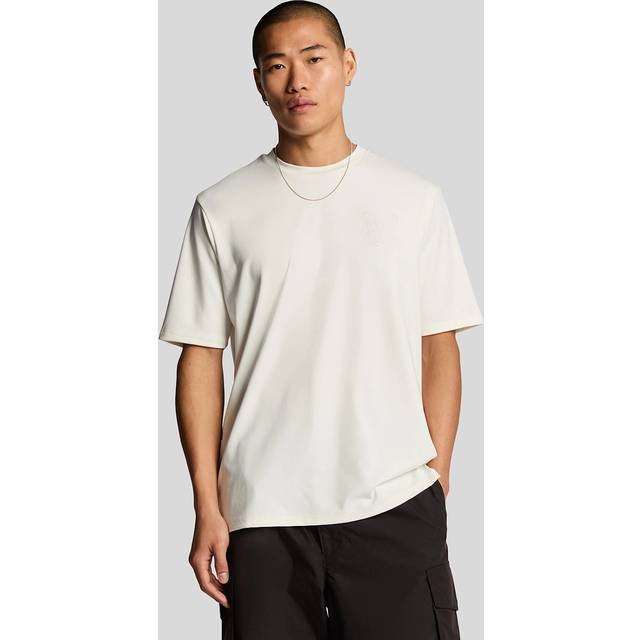 LYLE & SCOTT Panelled Neoprene T-Shirt |Vit |XL