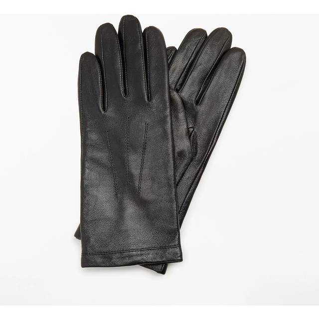 John Lewis Fleece Lined Women's Leather Gloves