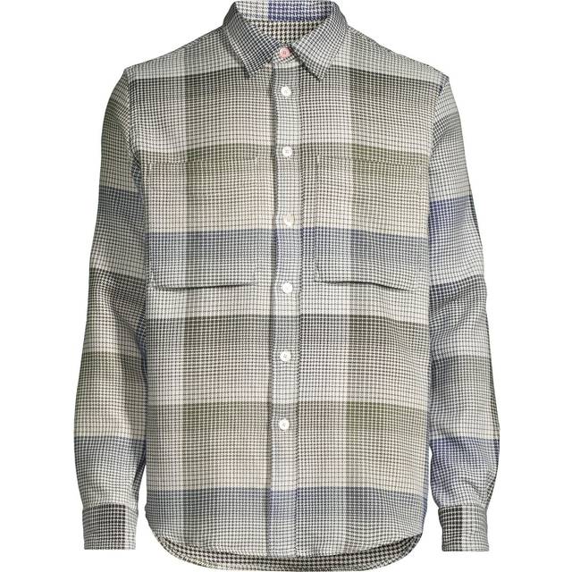 PS Paul Smith Checked Oxford Cotton Casual Fit Shirt - M - Brown
