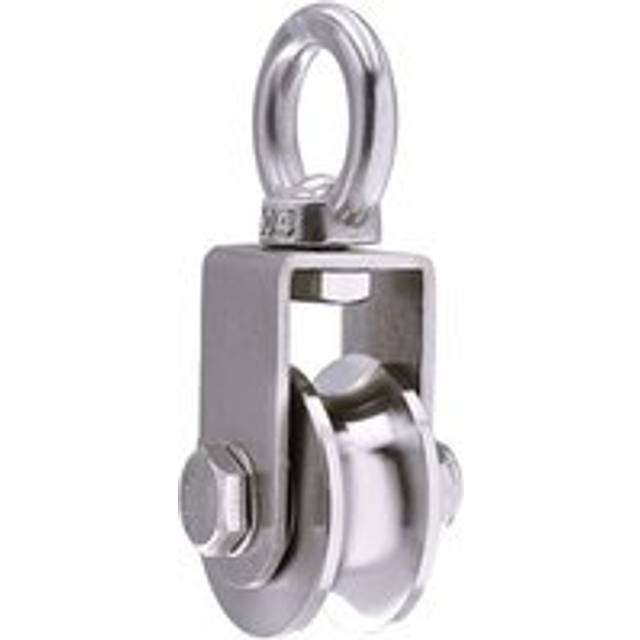 Lifting pulley 350 kg with 2 bearings, rope pulley, 48 mm 304 stainless steel pulley - Gabrielle